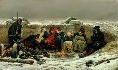 In the Trenches by Alphonse Marie de Neuville
